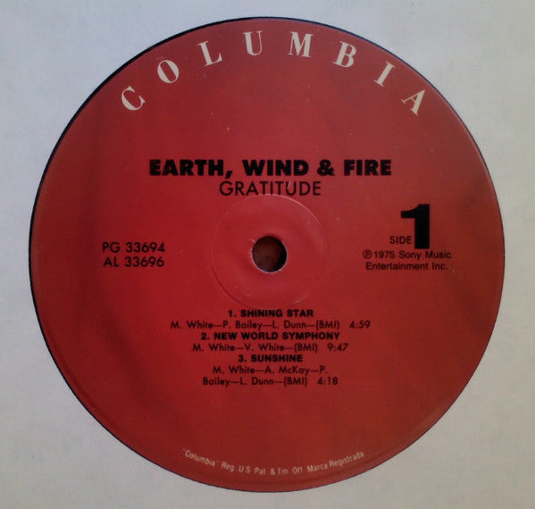 Earth, Wind & Fire : Gratitude (2xLP, Album, RE)