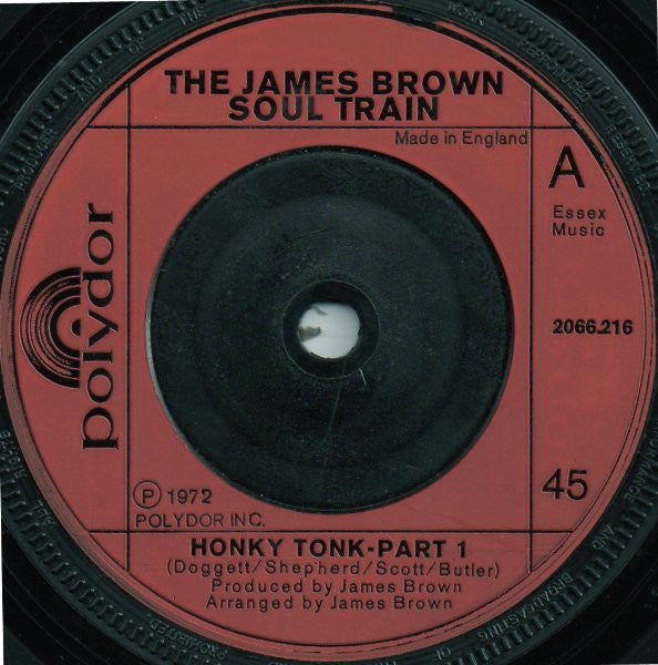 The James Brown Soul Train : Honky Tonk (7", Inj)