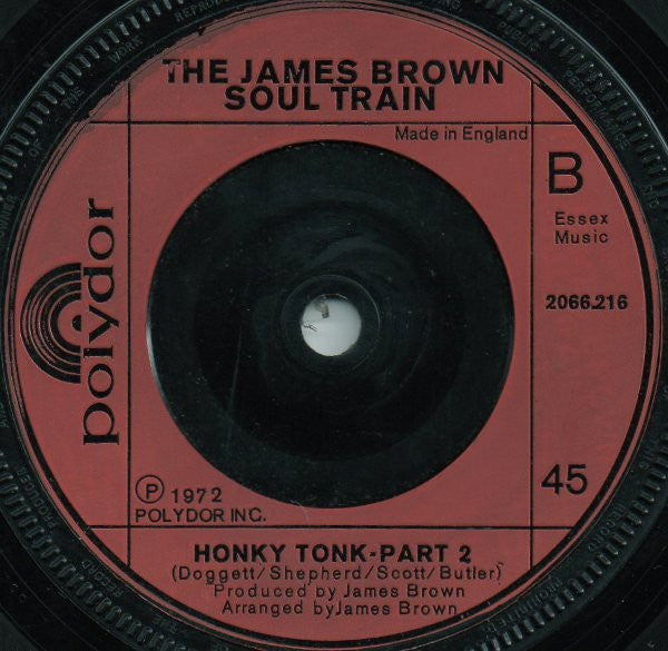 The James Brown Soul Train : Honky Tonk (7", Inj)