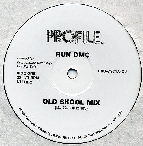 Run-DMC : Old Skool Mix (12", Promo)