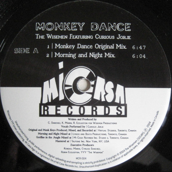 The Wisemen : Monkey Dance (12")
