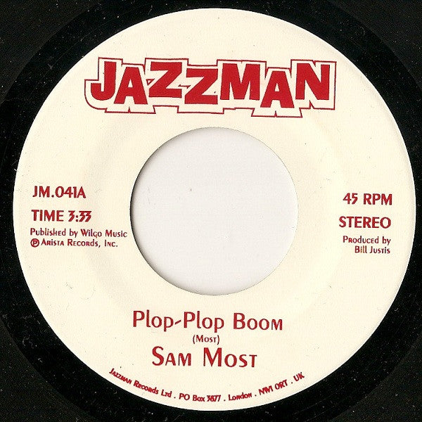 Sam Most : Plop-Plop Boom / Jungle Fantasy (7", Single, RE)
