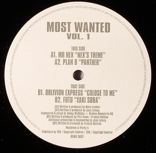 Various : Most Wanted Vol. 1 (12")