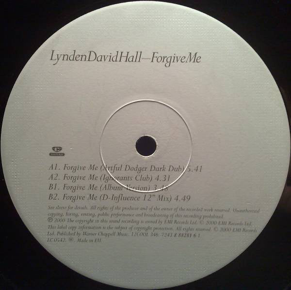 Lynden David Hall : Forgive Me (12")
