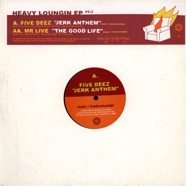 Five Deez / Mr. Live : Special Brew - Heavy Loungin' EP Pt. 3 (12", EP)