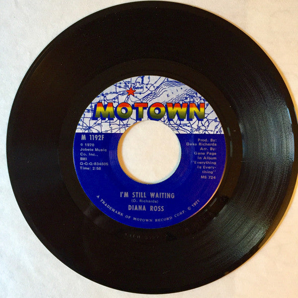 Diana Ross : I'm Still Waiting / A Simple Thing Like Cry (7", Single)