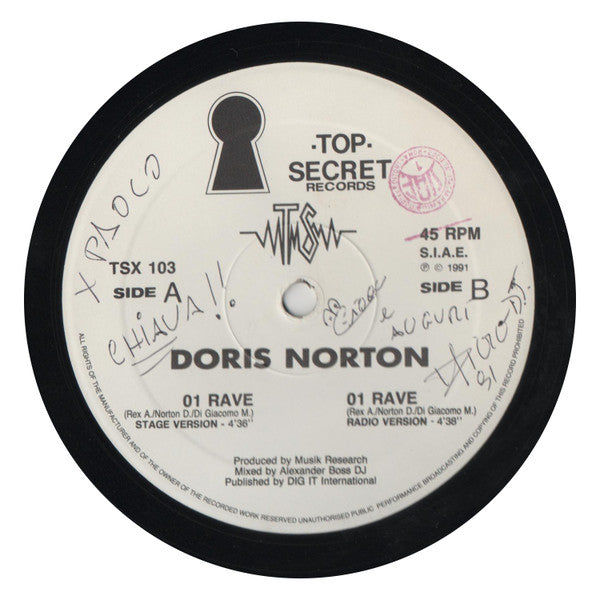 Doris Norton : 01 Rave (12")