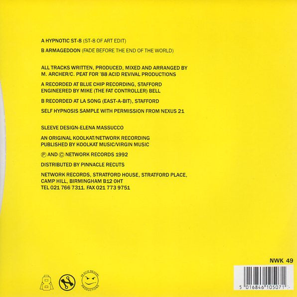 Altern 8 : Hypnotic St-8 (7")