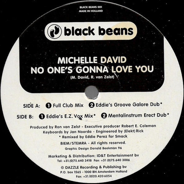 Michelle David : No One's Gonna Love You (12")