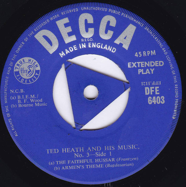 Ted Heath And His Music : No.3 (7", EP)