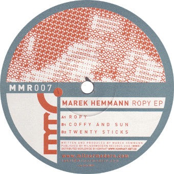 Marek Hemmann : Ropy EP (12", EP)