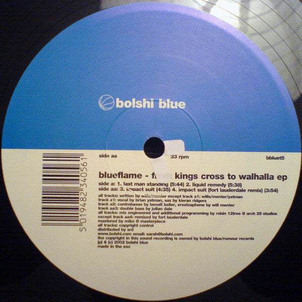 Blueflame : From King's Cross To Walhalla EP (12")