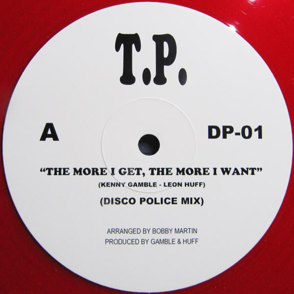 Teddy Pendergrass : The More I Get, The More I Want / You Can't Hide From Yourself (12", Ltd, Red)