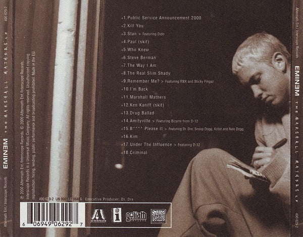 Eminem : The Marshall Mathers LP (CD, Album, RP, EDC)