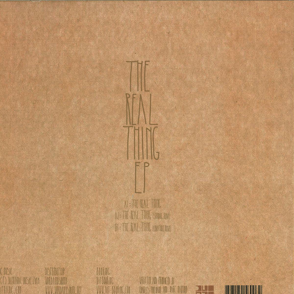 Thyladomid Feat Mâhfoud : The Real Thing EP (12", EP)