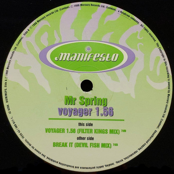 Mr. Spring : Voyager 1.56 (12")