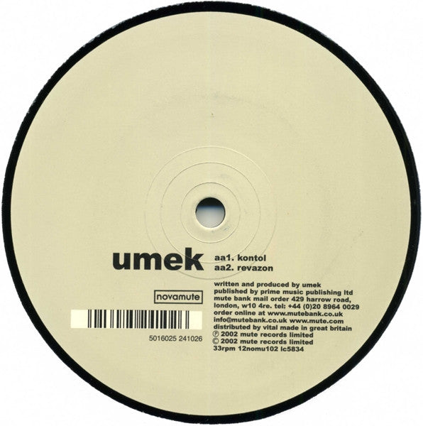 Umek : Tikonal (12")