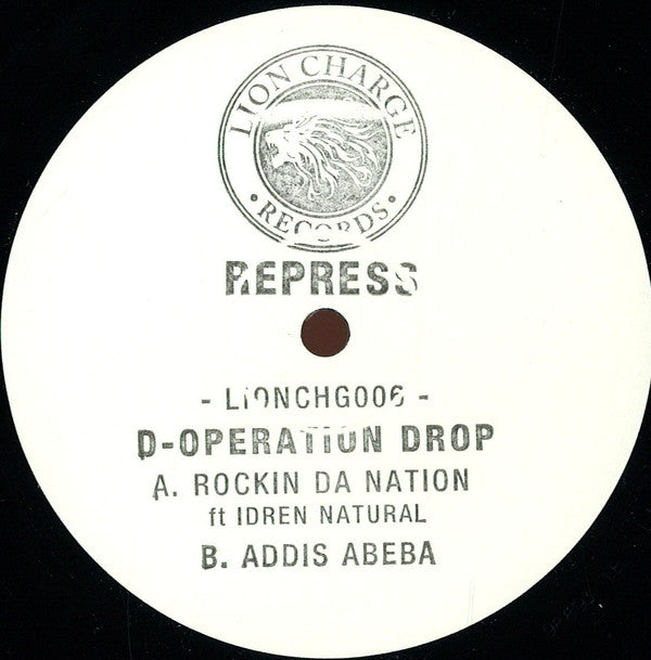 D-Operation Drop : Rockin Da Nation / Addis Abeba (12", Ltd, RP, W/Lbl, Sta)