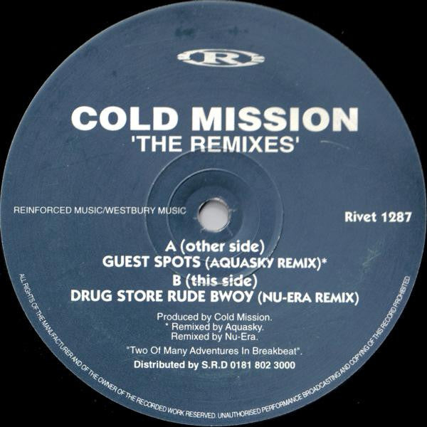 Cold Mission : The Remixes (12")