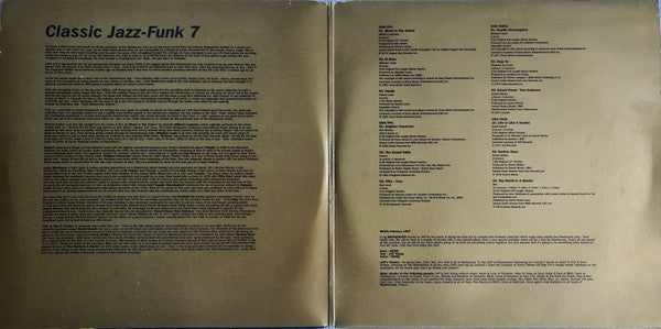 Various : Classic Jazz-Funk Mastercuts Volume 7 (2xLP, Comp, Gat)