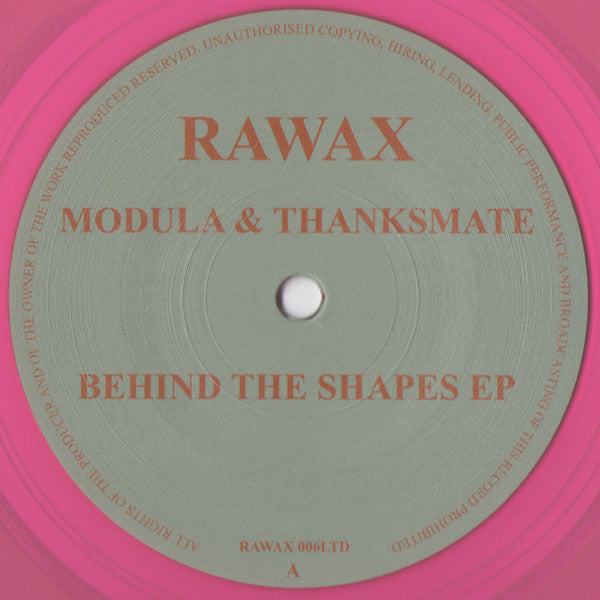 Modula (3) & Thanksmate : Behind The Shapes EP (12", EP, Pin)