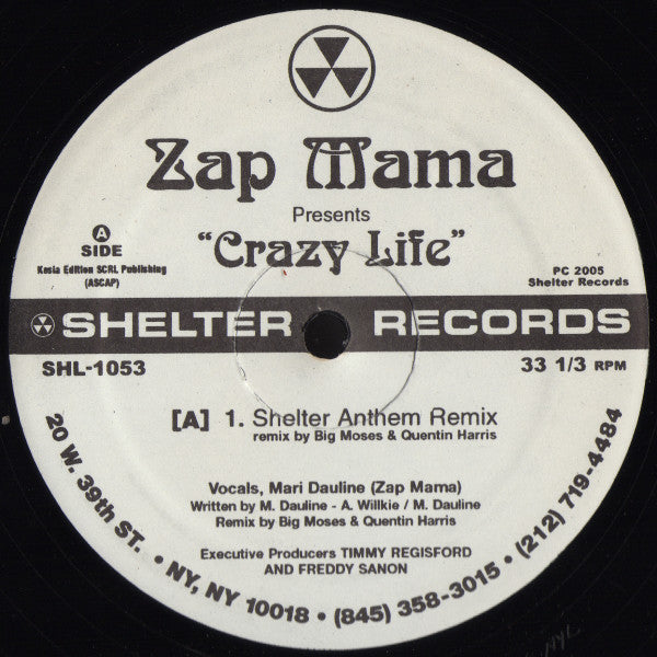 Zap Mama : Crazy Life (12", S/Sided)