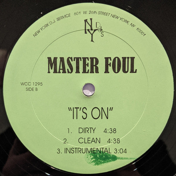 Kool G Rap / Master Fuol : My Life (Remix) / It's On (12", Unofficial)