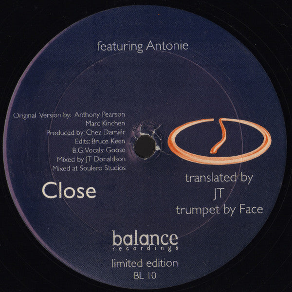 Chez Damier Featuring Anthony Pearson : Close (12", Ltd)