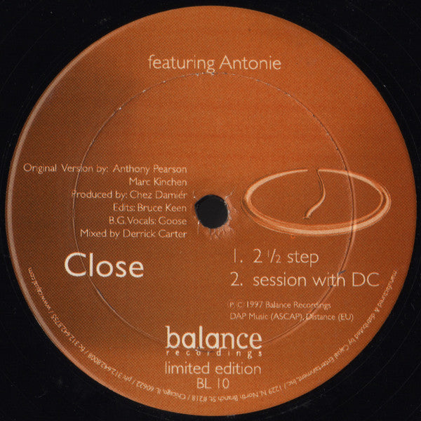 Chez Damier Featuring Anthony Pearson : Close (12", Ltd)