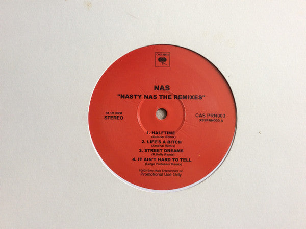 Nas : Nasty Nas The Remixes (12", Promo)
