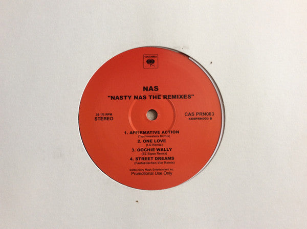 Nas : Nasty Nas The Remixes (12", Promo)