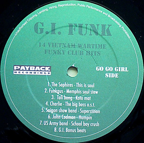 Various : G.I. Funk (14 Vietnam Wartime Funky Club Hits) (LP, Comp)