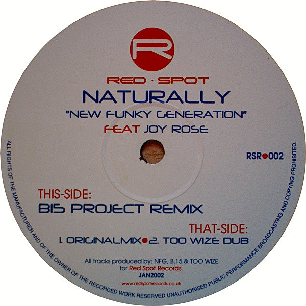 A New Funky Generation Feat. Joy Rose : Naturally (12")