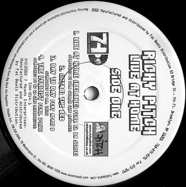 Richy Pitch : Live At Home (12", EP)