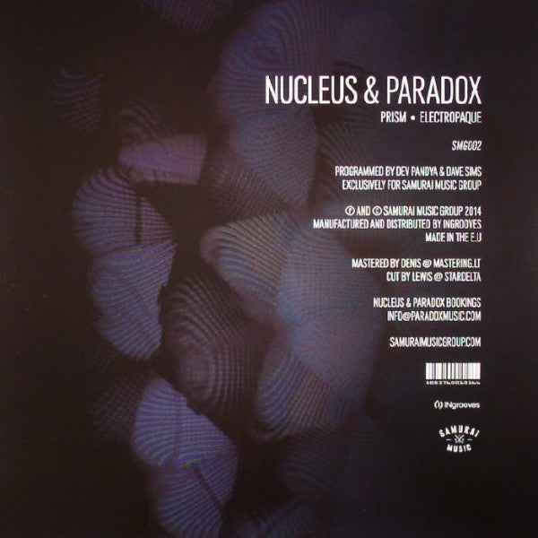 Nucleus & Paradox : Prism / Electropaque (12", Blu)