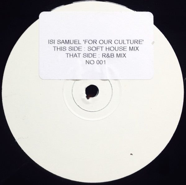 Isi Samuel : For Our Culture (12", W/Lbl)