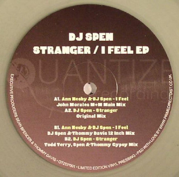 DJ Spen : Stranger / I Feel EP (12", EP, Ltd, Lim)