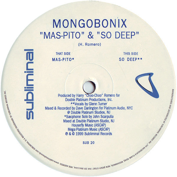 Mongobonix : Mas Pito & So Deep (12")
