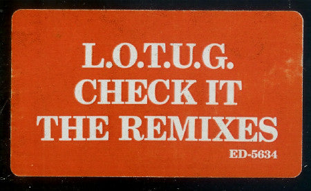 Lords Of The Underground : Check It (12", Promo)