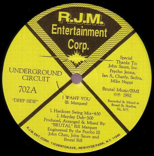 Underground Circuit : I Want You (12")