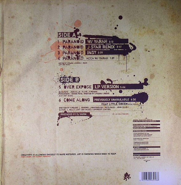 One Self : Paranoid (12")