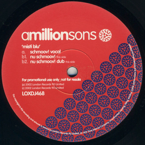 Amillionsons : Misti Blu (Schmoov! Remixes) (12", Promo)