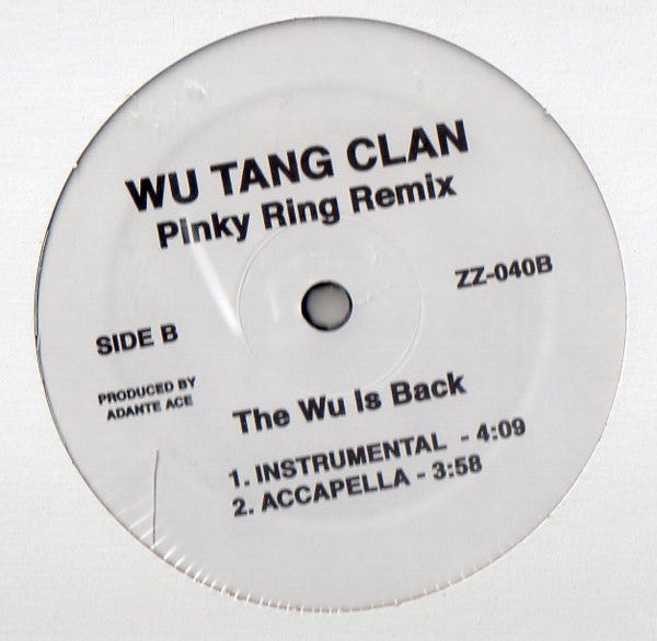 Wu-Tang Clan : Pinky Ring (Remix) (12", Unofficial)