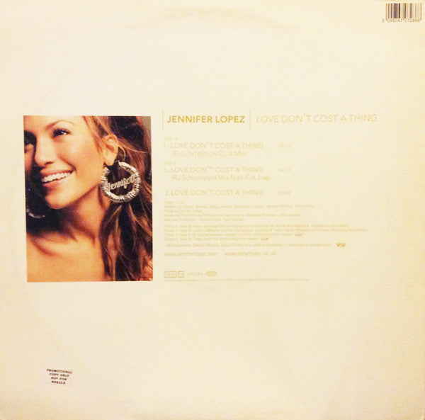 Jennifer Lopez : Love Don't Cost A Thing (12")