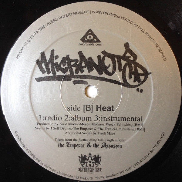 Micranots : Glorious / Heat (12", Advance, Single)