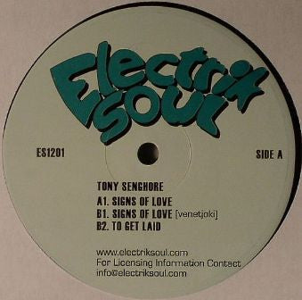 Tony Senghore : Signs Of Love (12")