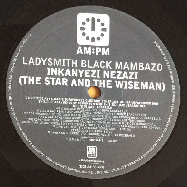 Ladysmith Black Mambazo : The Star And The Wiseman (Remixes) (12")