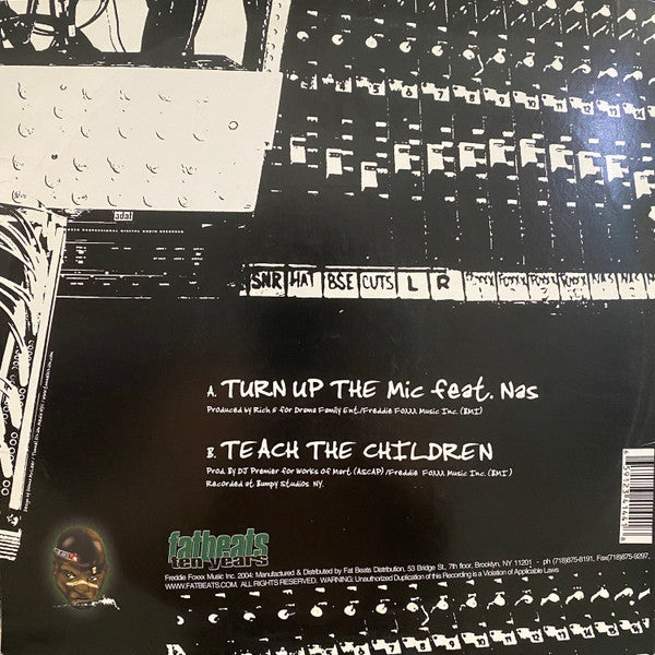 Freddie Foxxx / Bumpy Knuckles : Turn Up The Mic / Teach The Children (12")