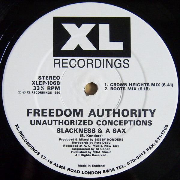 Freedom Authority : Unauthorized Conceptions (12", EP)