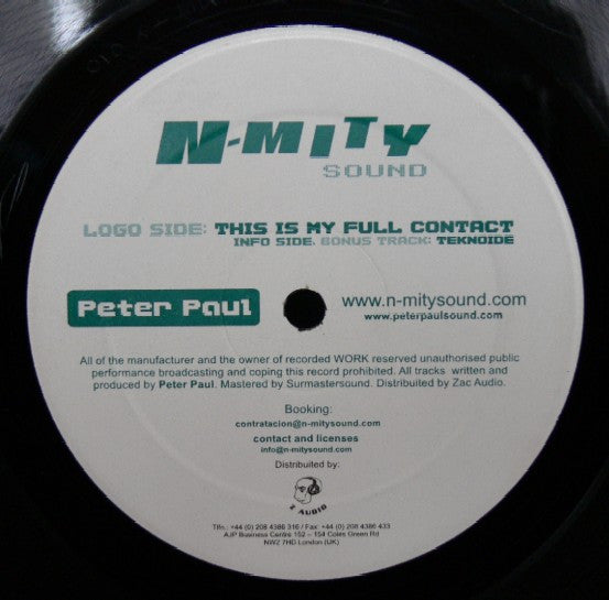 Peter Paul : This Is My Full Contact (12")